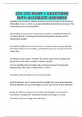 STA 210 EXAM 1 QUESTIONS WITH ACCURATE ANSWERS