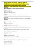 ATI RN MEDICAL-SURGICAL NURSING 2025 &vert; 200 NCLEX-Style Questions with Verified A&plus; Rationales &vert; Cardiovascular&comma; Respiratory&comma; Neuro&comma; GI&comma; Renal&comma; Endocrine&comma; Musculoskeletal & Integumentary Disorders