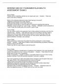 HERZING NSG 521 FUNDAMENTALS&sol;HEALTH ASSESSMENT EXAM 3