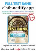  Test Bank for Calculus and Its Applications 11th Edition Bittinger