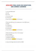 APCO EMD Final Exam 2025 &ndash; Complete Set of Practice Questions with Correct Answers