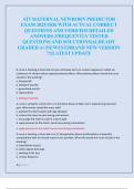 ATI MATERNAL NEWBORN PREDICTOR  EXAM 2025&sol;2026 WITH ACTUAL CORRECT  QUESTIONS AND VERIFIED DETAILED  ANSWERS &vert;FREQUENTLY TESTED  QUESTIONS AND SOLUTIONS&vert;ALREADY  GRADED A&plus;&vert;NEWEST&vert;BRAND NEW VERSION  &excl;&excl;&excl;&vert;LATEST UPDATE 