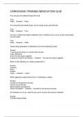 CAREGIVING TRAINING MEDICATION QUIZ