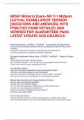 NR547 Midterm & Final Exam Combo Prep &vert; Chamberlain PMHNP Assessment & Clinical Management Test Bank Bundle &lpar;2026&rpar;