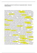 COM-100 Exam 2 Practice Test with Answers Communication Studies &ndash; University of California