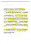 Communication 100 Exam 1 Practice Test with Answers Communication Studies 