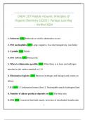 CHEM 219 Module 4 &ndash; Principles of Organic Chemistry Study Guide &vert; 2025 &vert; Portage Learning