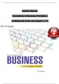 Solution Manual For Foundations of Business&comma; 7th Edition by &lpar;William M&period; Pride&comma; 2023&rpar; Verified Chapters 1 - 47&comma; Complete Newest Version