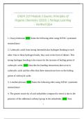 CHEM 219 Module 5 &ndash; Principles of Organic Chemistry Study Guide &vert; 2025 &vert; Portage Learning
