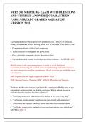 NURS 341 MED SURG EXAM WITH QUESTIONS  AND VERIFIED ANSWERS&vert;&vert; GUARANTEED  PASS&vert;&vert; ALREADY GRADED A&plus;&vert;&vert; LATEST  VERSION 2025