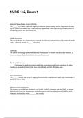 NURS 142&comma; Exam 1 NEWEST 2025&sol;2026 ACTUAL EXAM COMPLETE QUESTIONS AND CORRECT DETAILED ANSWERS &lpar;VERIFIED ANSWERS&rpar; &vert;ALREADY GRADED A&plus;&vert;&vert;BRAND NEW&excl;&excl;
