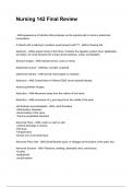 NURS 142 EXAM NEWEST 2025&sol;2026 ACTUAL EXAM COMPLETE QUESTIONS AND CORRECT DETAILED ANSWERS &lpar;VERIFIED ANSWERS&rpar; &vert;ALREADY GRADED A&plus;&vert;&vert;BRAND NEW&excl;&excl; &lpar;ALL BUNDLED HERE&excl;&excl;&excl;&rpar;