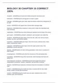 BIOLOGY 30 CHAPTER 15 CORRECT 100&percnt;