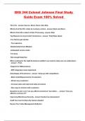 IDIS 344 Colonel Johnson Final Study Guide Exam 100&percnt; Solved 