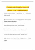 ASREB Practice Exam Questions And Answers Latest Update Graded A&plus; Property rights that go with ownership of real property are referred to as the&period;&period;&period; - bundle of rights