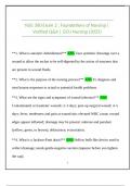 NSG 300 Exam 2 &colon; Foundations of Nursing &vert; Verified Q&A &vert; GCU Nursing &lpar;2025&rpar;