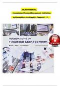 Foundations of Financial Management&comma; 18th Edition SOLUTION MANUAL by Stanley Block&comma; Geoffrey Hirt&comma; Verified Chapters 1 - 21&comma; Complete Newest Version