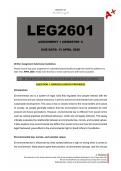 LEG2601 Assignment 1 Semester 1 2026 &lpar;Fully Answered&rpar; - Due 13 April 2026