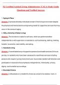 NJ CALA Exam Study Guide Questions and Answers &lpar;Verified & Graded A 2025 &sol; 2026&rpar;