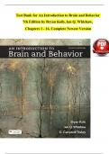 Test Bank for An Introduction to Brain and Behavior  7th Edition by Bryan Kolb&comma; Ian Q&period; Whishaw&comma;  Chapters 1 - 16&comma; Complete Newest Version 