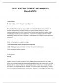 PS 202&colon; POLITICAL THOUGHT AND ANALYSIS &ndash; EXAMINATION