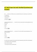 ICT 2622 Exam Set with Verified Questions and Answers