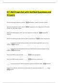 ICT 2622 Exam Set with Verified Questions and Answers