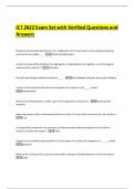 ICT 2622 Exam Set with Verified Questions and Answers