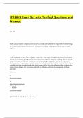 ICT 2622 Exam Set with Verified Questions and Answers