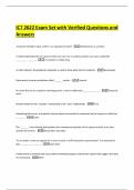 ICT 2622 Exam Set with Verified Questions and Answers