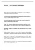 PS 202&colon; POLITICAL SCIENCE EXAM