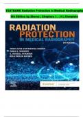 TEST BANK For Radiation Protection in Medical Radiography&comma; 9th Edition by Sherer&comma; Verified Chapters 1 - 14&comma; Complete Newest Version