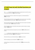 ICT 2622 Exam Set with Verified Questions and Answers