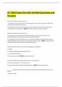 ICT 2622 Exam Set with Verified Questions and Answers