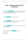 Grade 11 Biology Exam Review 2025 Certified Q&A