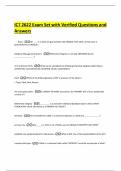ICT 2622 Exam Set with Verified Questions and Answers