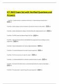 ICT 2622 Exam Set with Verified Questions and Answers