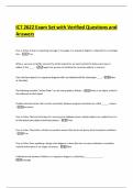 ICT 2622 Exam Set with Verified Questions and Answers