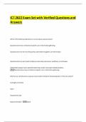 ICT 2622 Exam Set with Verified Questions and Answers