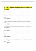 ICT 2622 Exam Set with Verified Questions and Answers