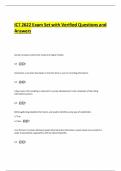 ICT 2622 Exam Set with Verified Questions and Answers