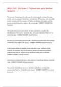 WGU D431 OA Exam 119 Questions with Verified Answers&comma;100&percnt;CORRECT