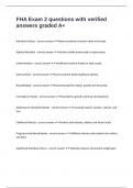 FHA Exam 2 questions with verified answers graded A&plus;