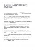 P-13 BULK OIL STORAGE FACILITY STUDY GUIDE