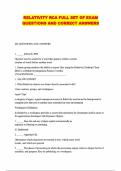 RELATIVITY RCA FULL SET OF EXAM QUESTIONS AND CORRECT ANSWERS