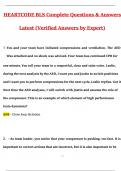 2025 HEARTCODE BLS &ndash; Complete Questions and Verified Answers &vert; Latest 2025 &sol; 2026 Updated Edition
