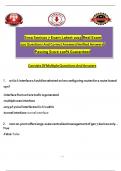 Snsa Sonicos 7 Exam Latest 2025 Real Exam 100 Questions And Correct Answers&lpar;Verified Answers&rpar; Passing Score 100&percnt; Guaranteed