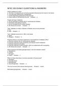 NFSC 303 EXAM 3 QUESTIONS & ANSWERS
