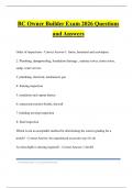 BC Owner Builder Exam 2026 Questions and Answers