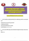 Snsa Sonicos 7 Exam Latest 2025 Real Exam 100 Questions And Correct Answers&lpar;Verified Answers&rpar; Passing Score 100&percnt; Guaranteed